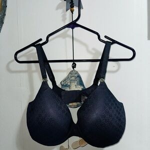 Victoria's Secret  Lace Bra 38DDD Demi deep purple